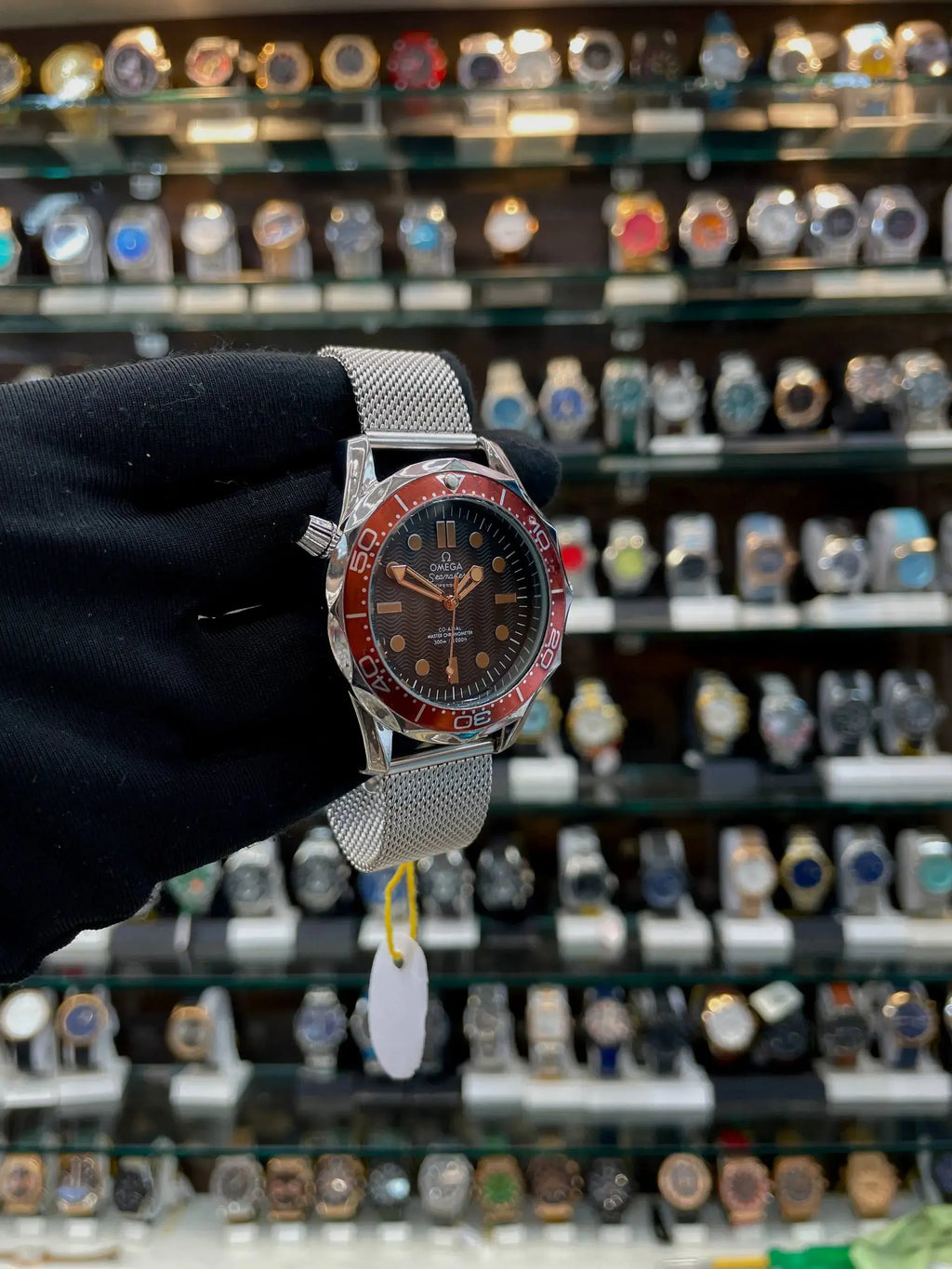 Omega jamesbond under budget for mens black dial