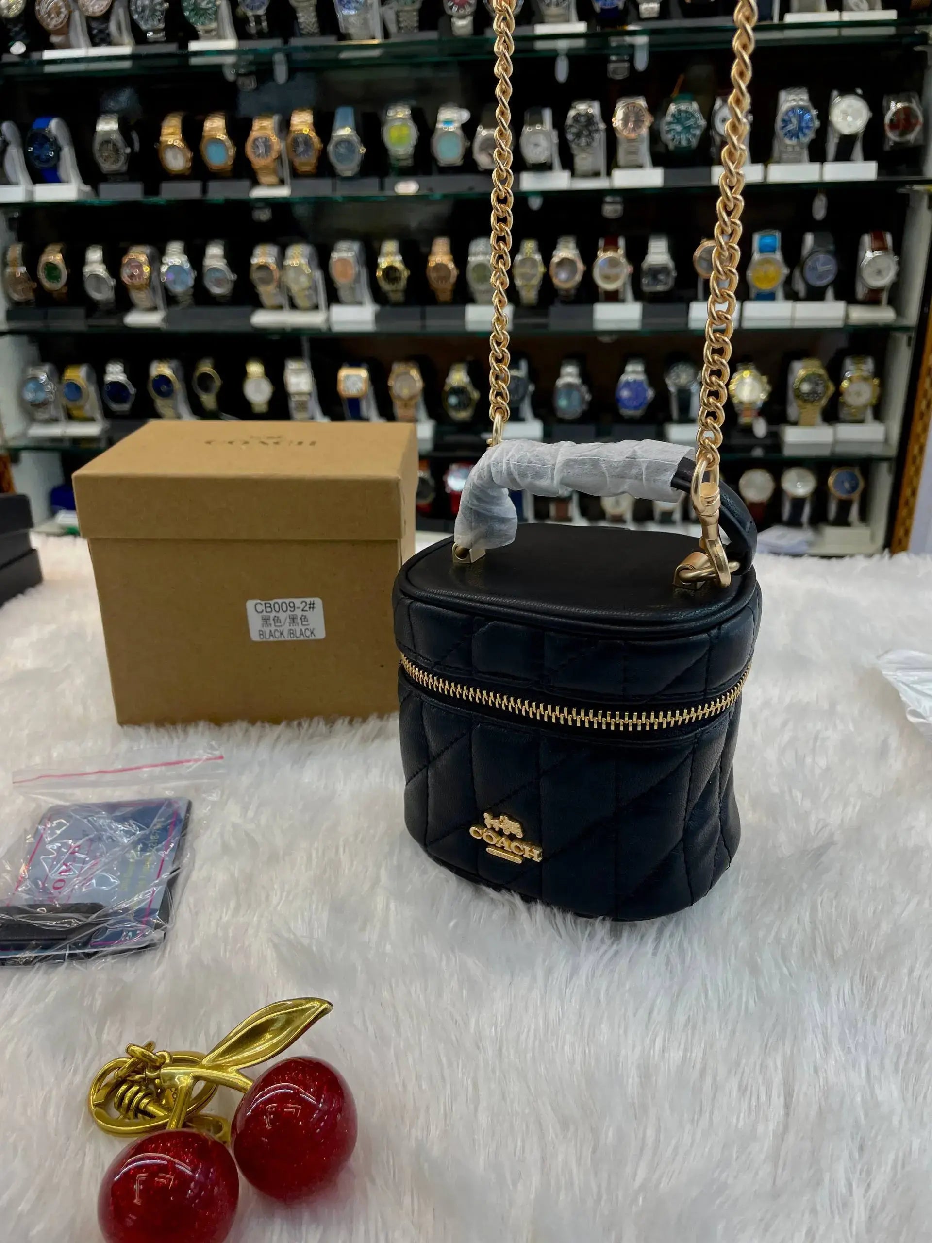 Coach ava crossbody bag in signature canvas in black body
