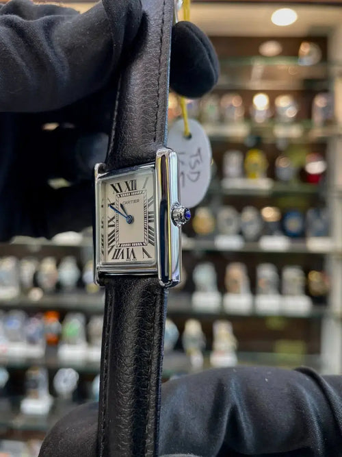 Cartier tank in master piece for girls white dial