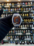 Franck muller yatching ceramic body in eta machine orange