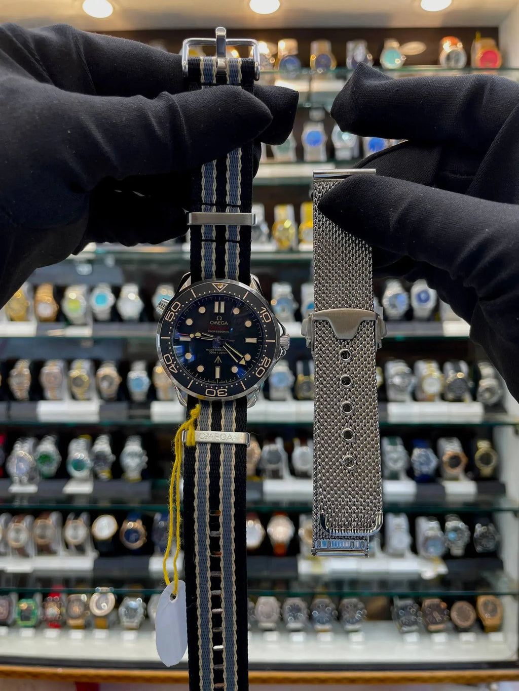 Omega seamaster jamesbond in master piece dual strap