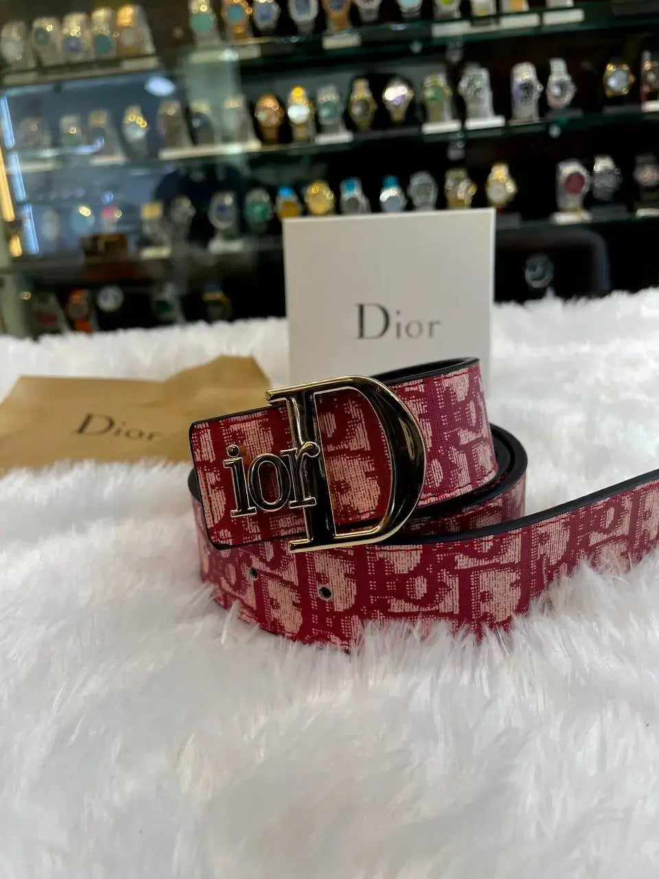 Dior premium belt golden clip