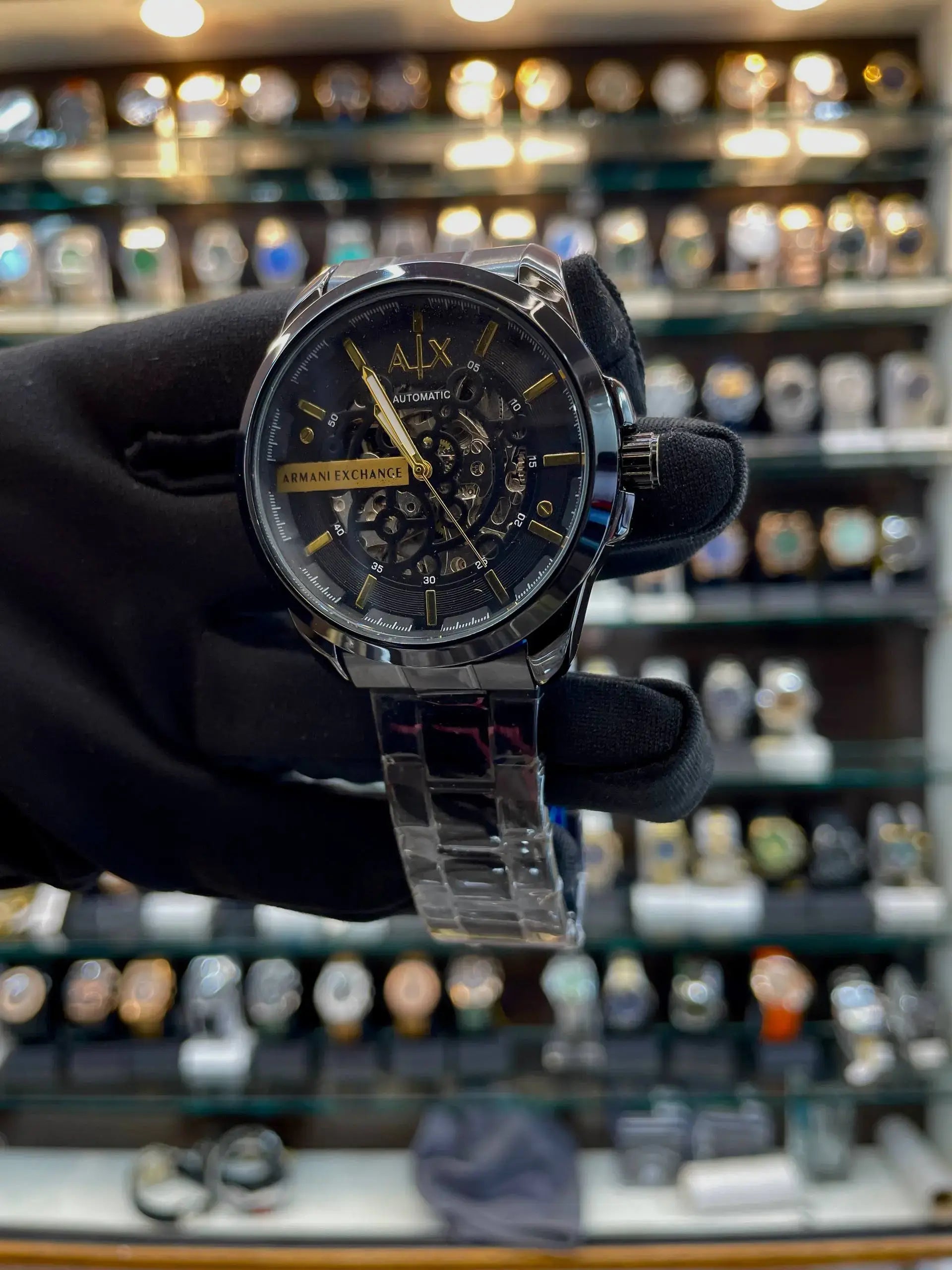 Armani exchange now in full black automatic