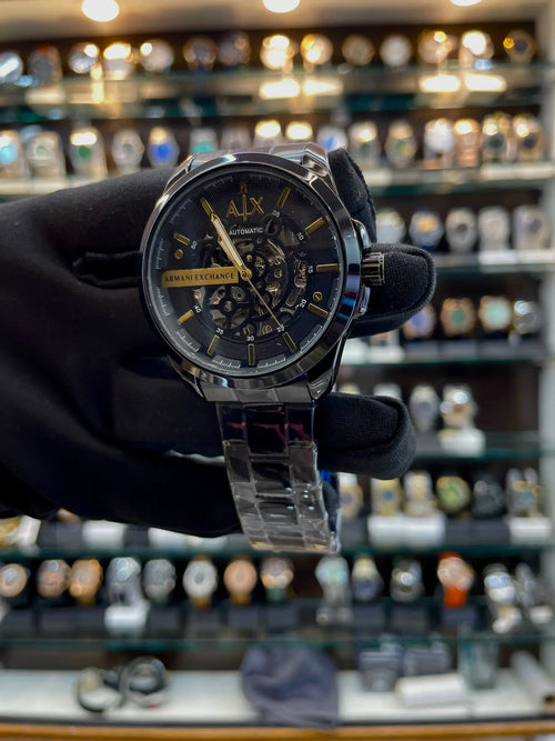 Armani exchange now in full black automatic
