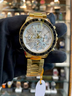 Fossil white stainless steel chronograph