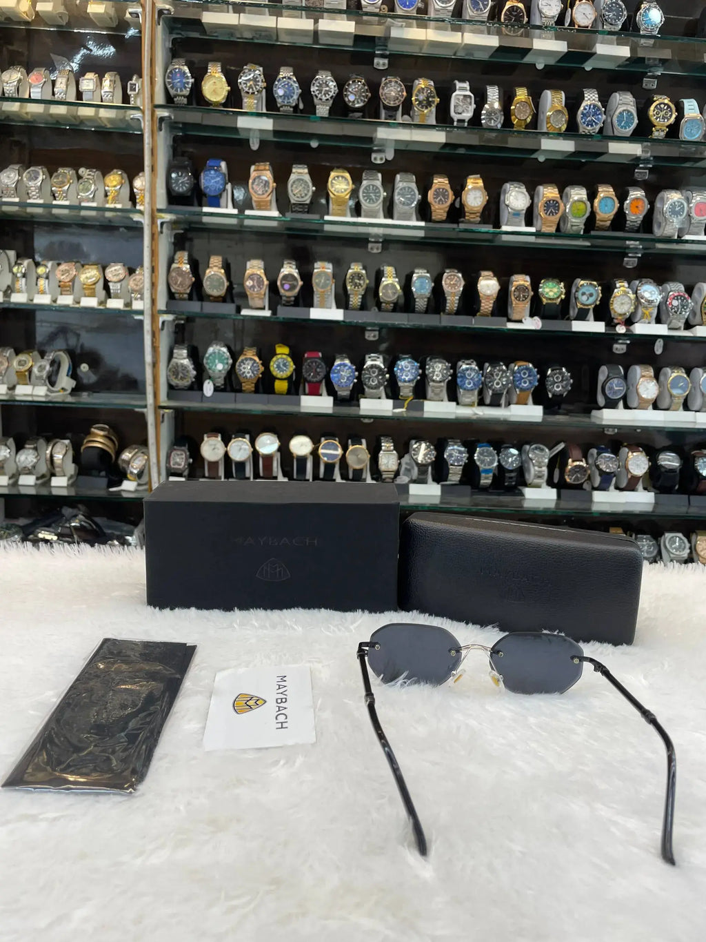 Maybach frameless mens casual wear glasses