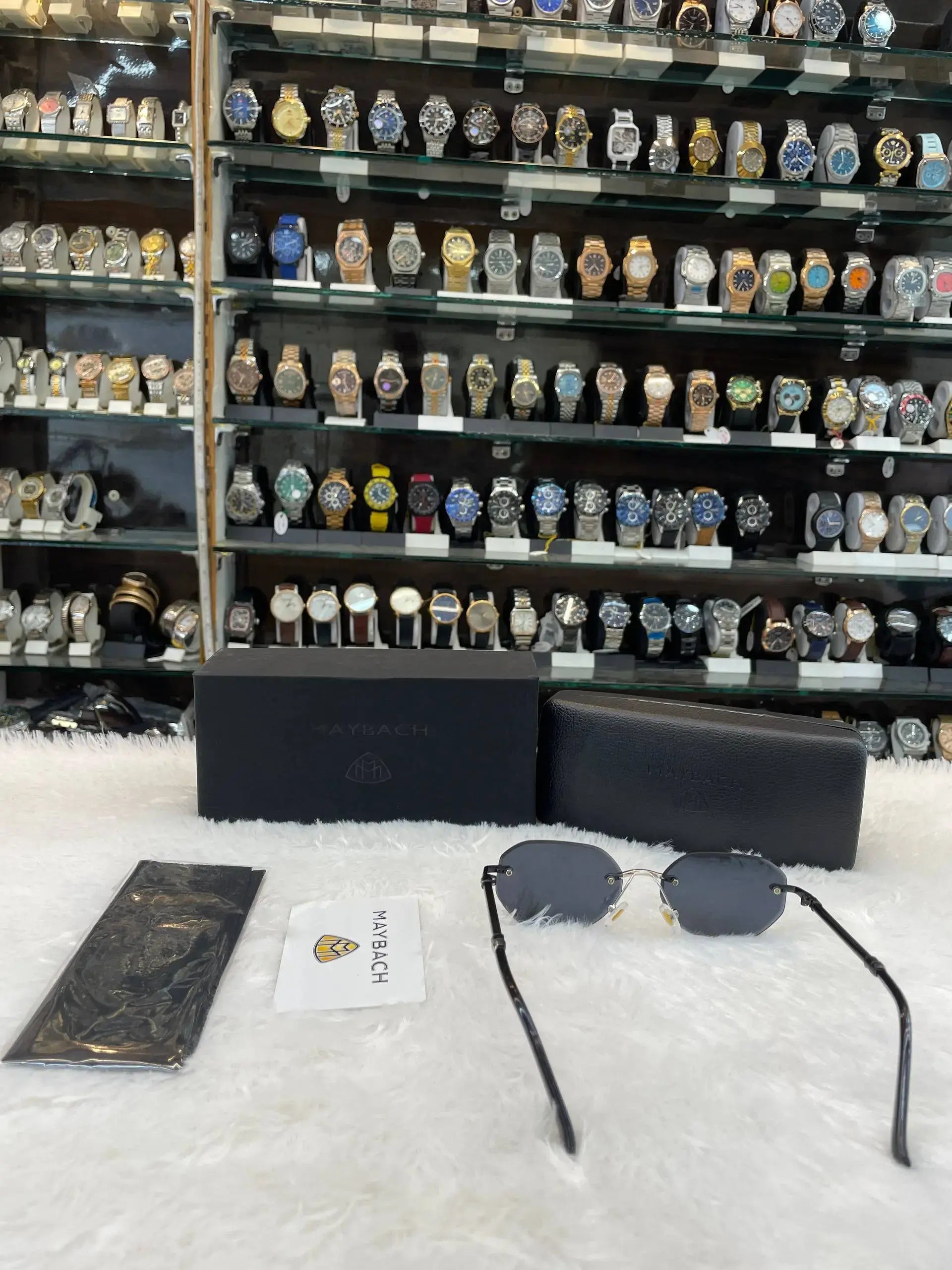 Maybach frameless mens casual wear glasses