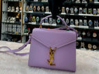 Yves Saint Laurent ysl mini Cassandra lavender top handle bag in master piece