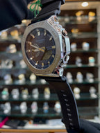 Gshock Casio gm-2100 body chrono silicon blue dial