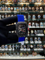 Richard mille rm 67-02 extra slim in under budget in blue silicon strap