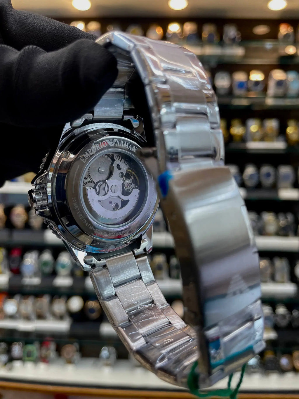 Emporio Armani now in automatic transparent dial for mens
