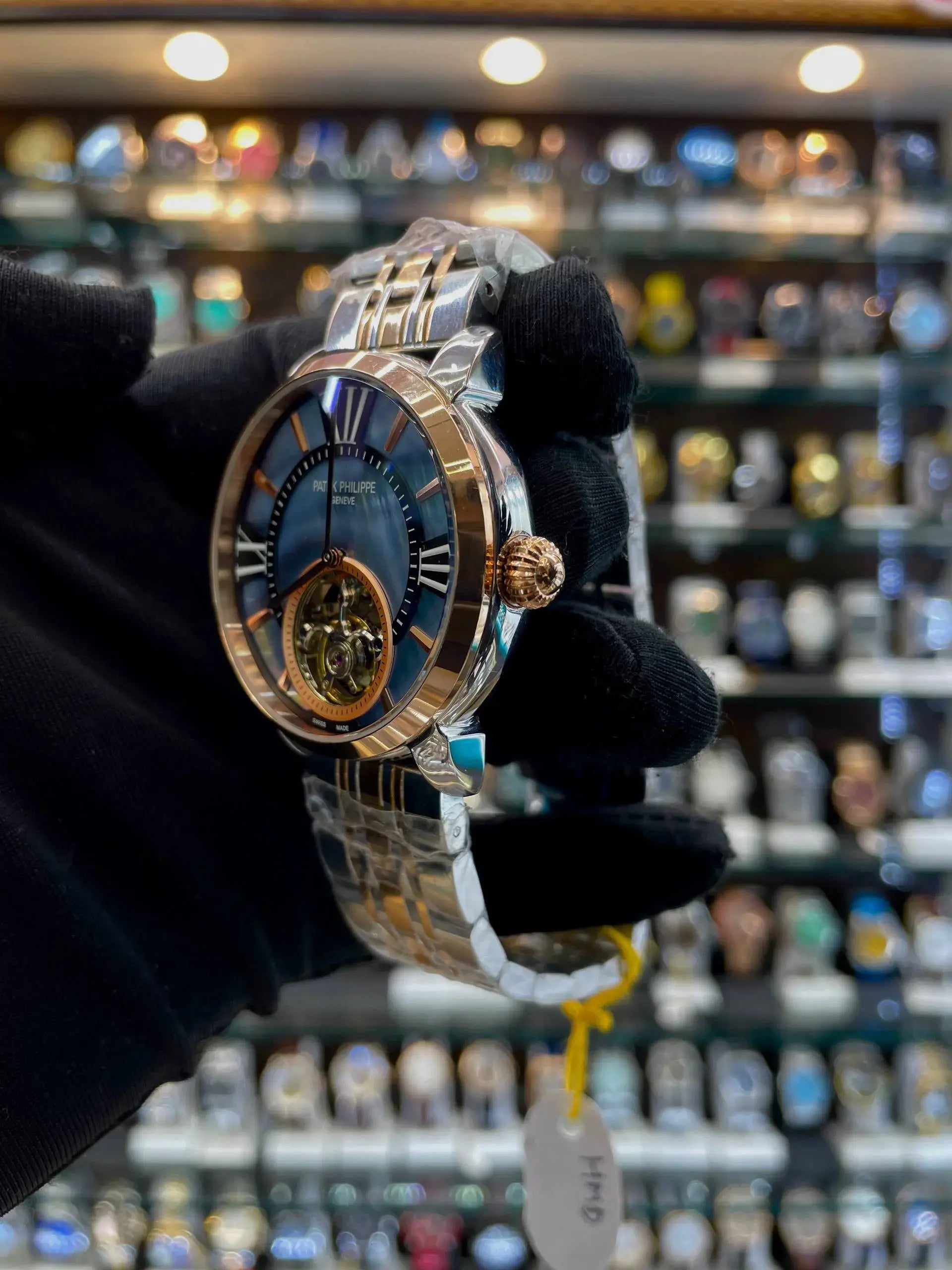 Patek phillipe pp tourbillion dail bold watch in master piece