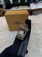 Coach auto lock belt for men in brown
