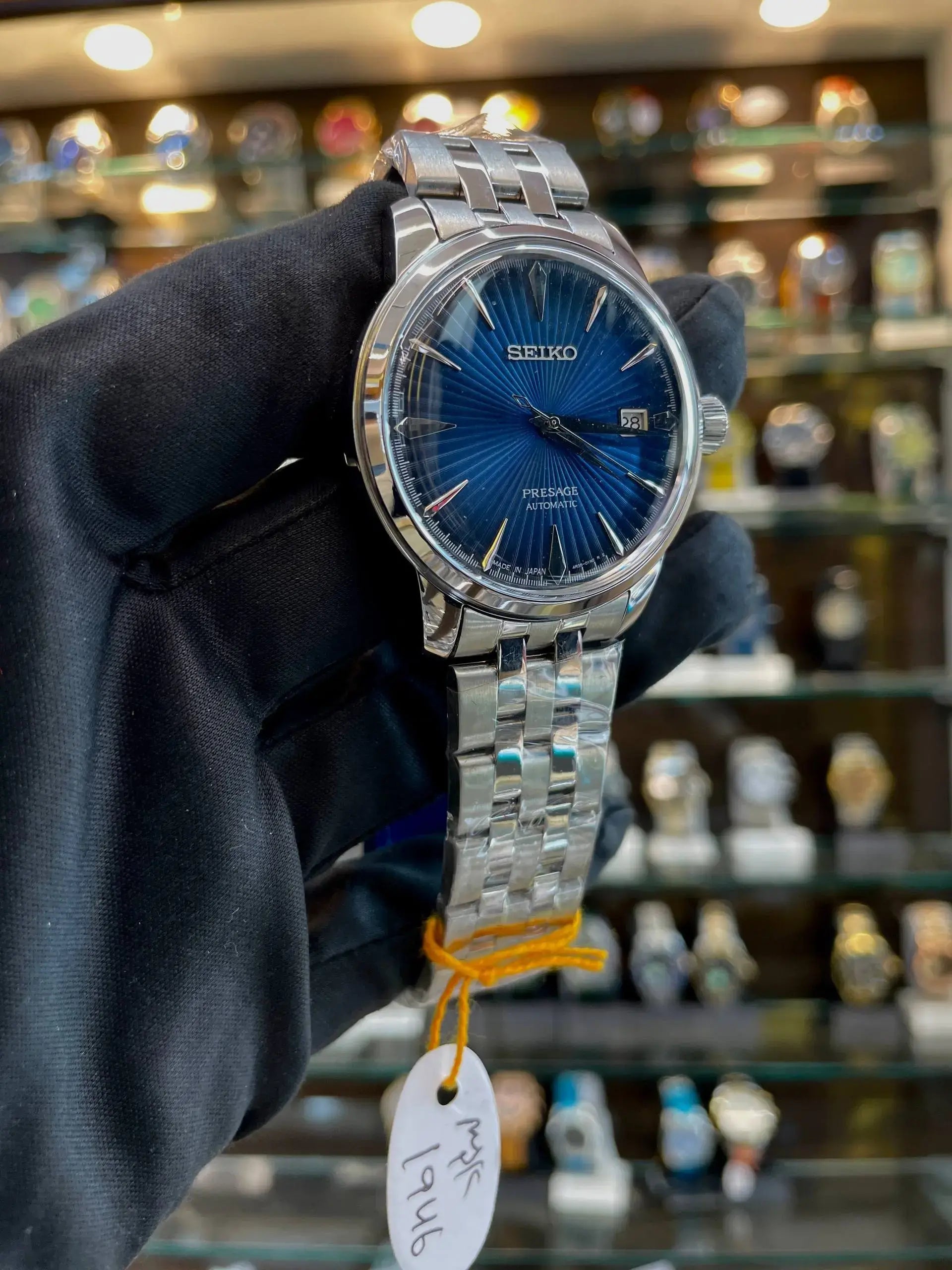 Seiko presage automatic 4r35a blue master