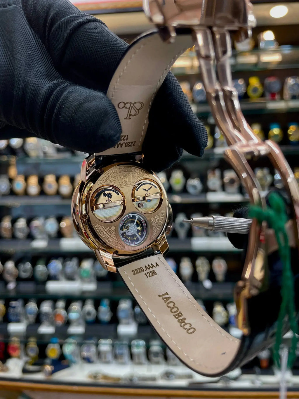 Jacob & co casino tourbillon master piece for mens