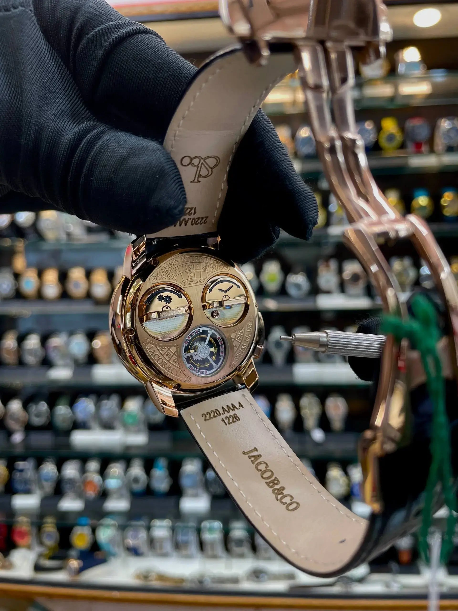Jacob & co casino tourbillon master piece for mens