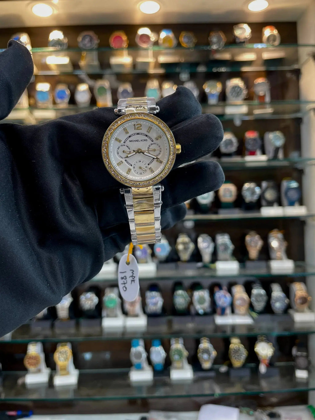 Michael kors mk 6055 mini parker chrono glitz girls
