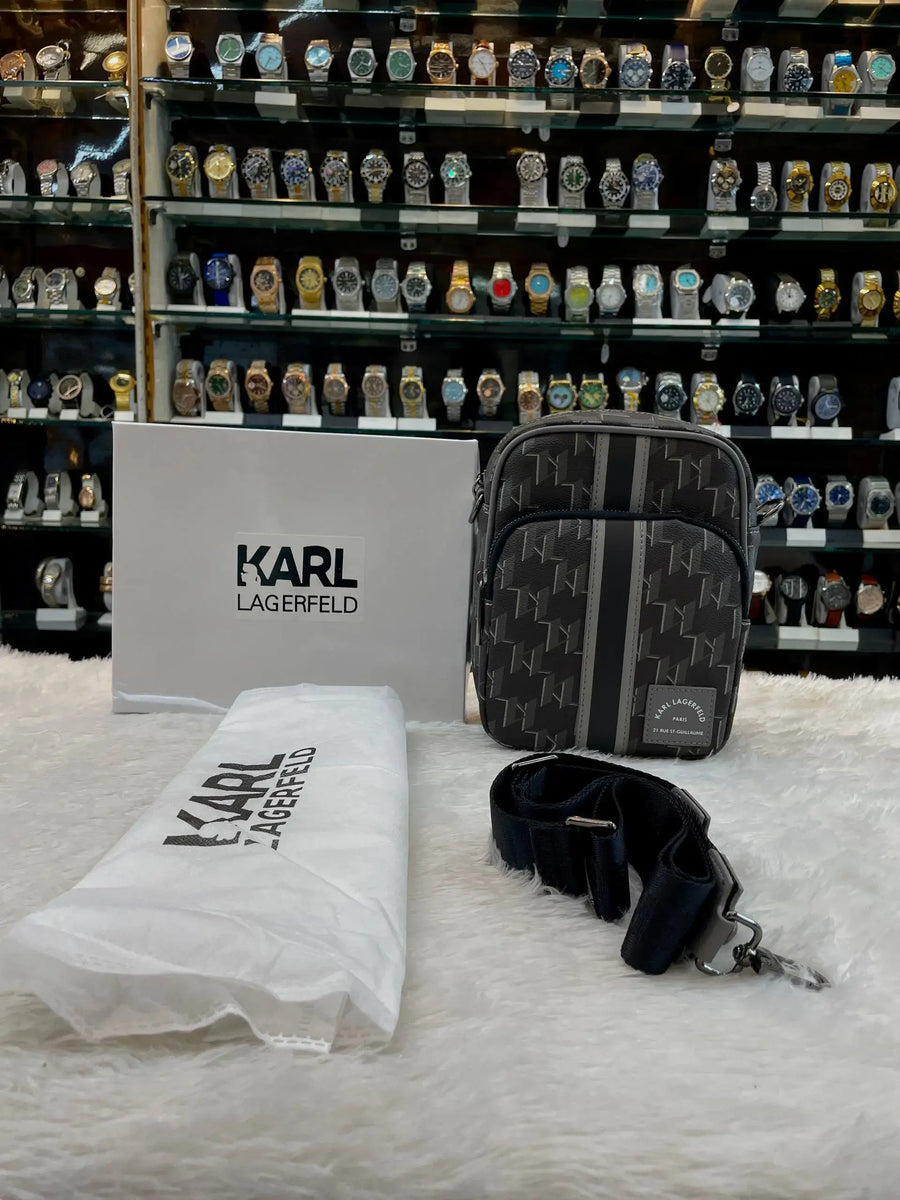 Karl lagerfeld k/kanvas crossbody bag for mens