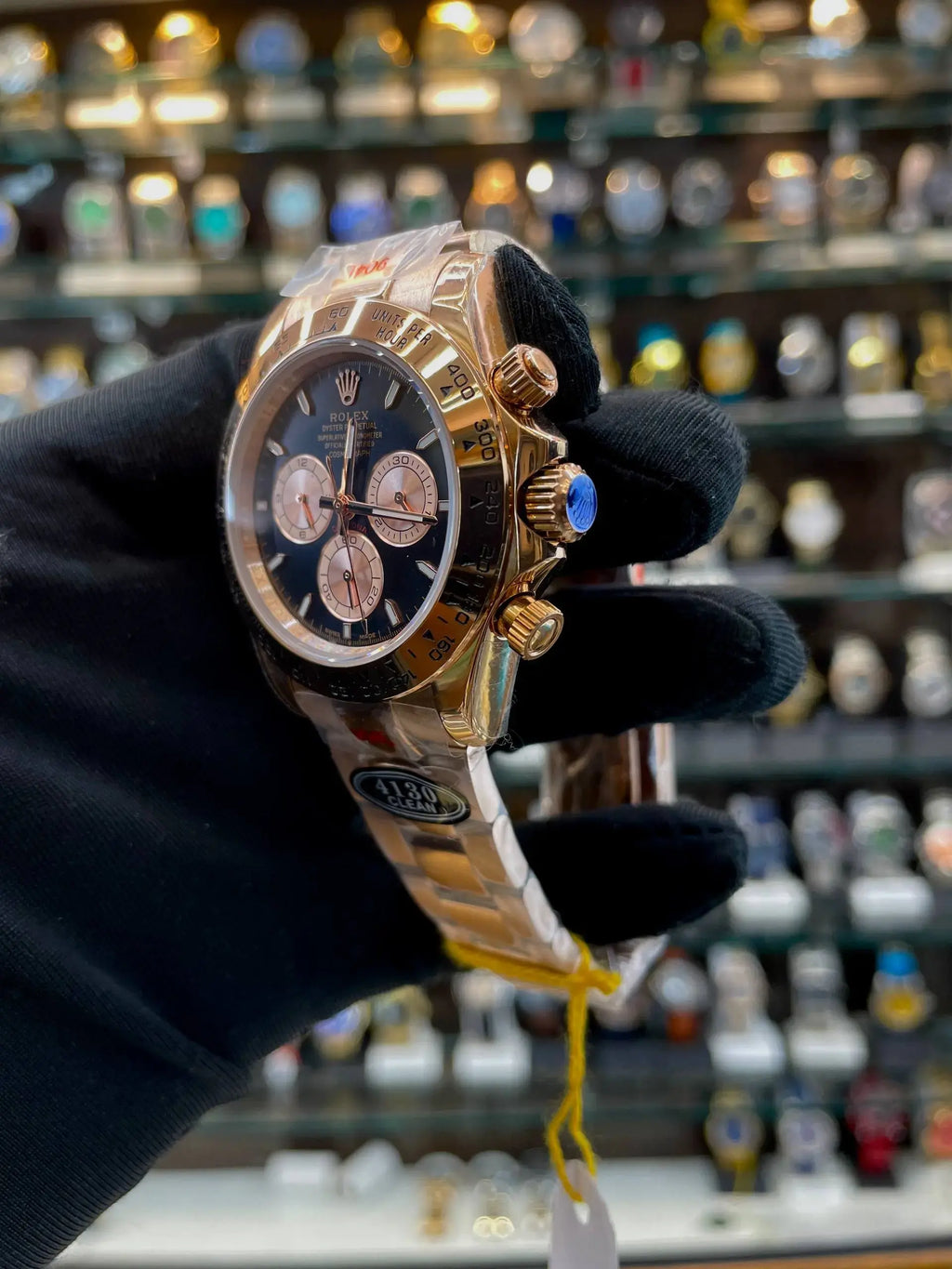 Rolex daytona rose gold bright black Dial in master