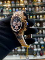 Rolex daytona rose gold bright black Dial in master