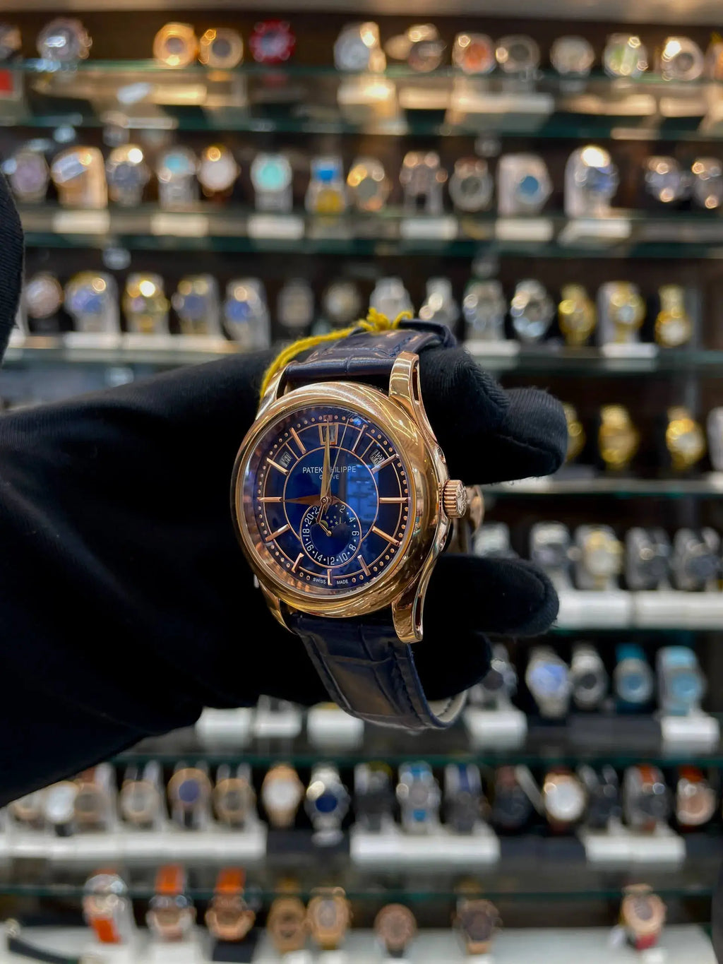 Patek Phillipe annual calendar moon phase in master piece blue