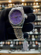 Rolex date just for girls under budget purple