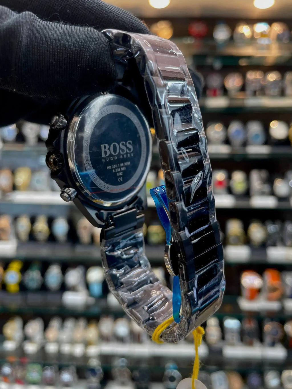 Boss tachymeter chronograph for mens in black