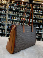 Michael Kors (mk) laila medium logo tote bag in master piece