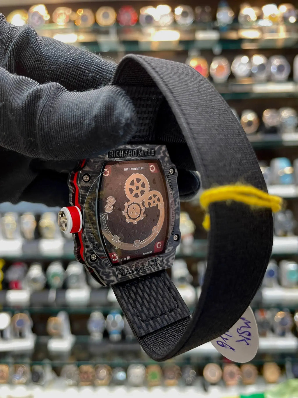 Richard mille rm 67-02 extra slim in under budget black gear dial