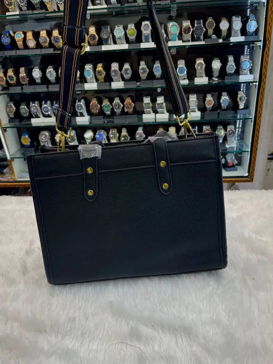 Coach horse and carriage print sling bag