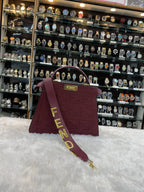 Fendi maroon peekaboo iseeu sling bag in master piece