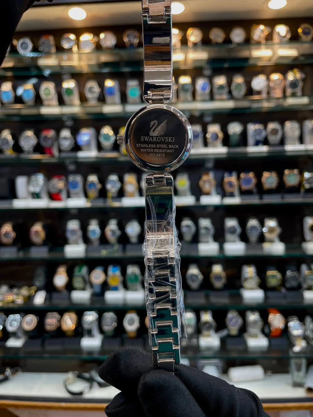 Swarovski diamond watch for girls under budget silver