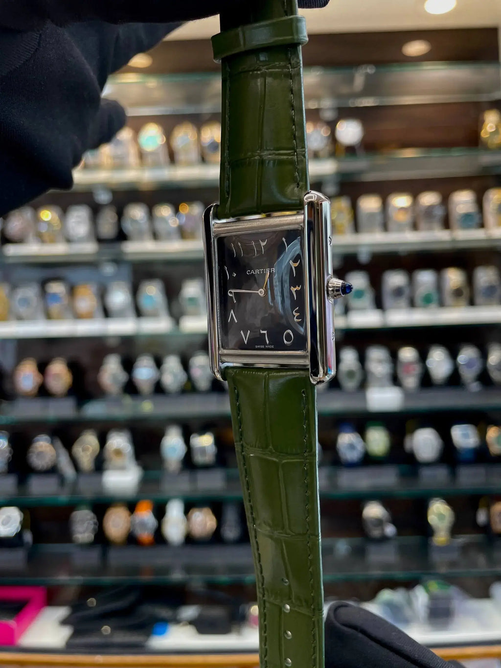 Cartier tank louis now in master piece arabic dial