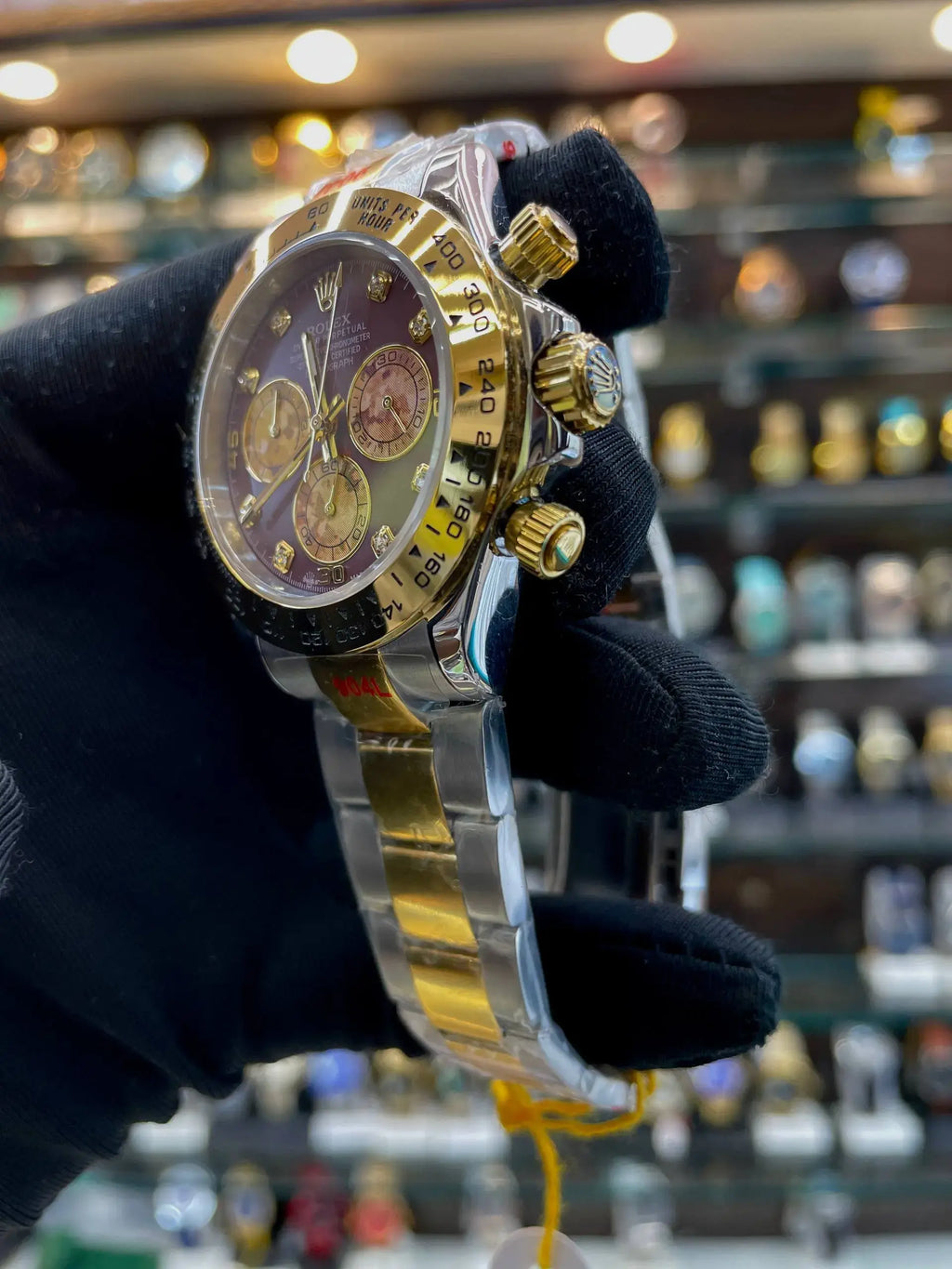 Rolex cosmograph daytona two tone mother of pearl master piece