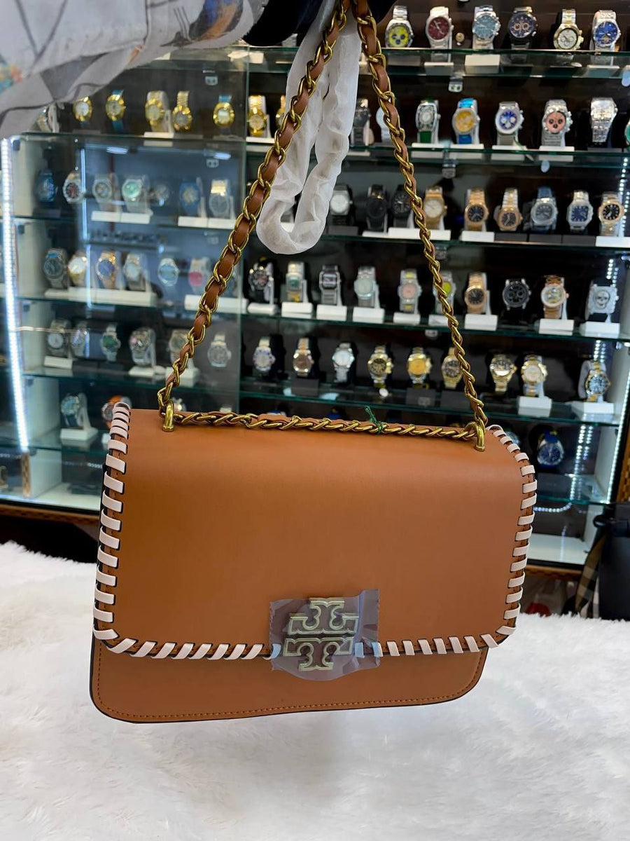 Tory Burch Brown Sling Bag for Girls