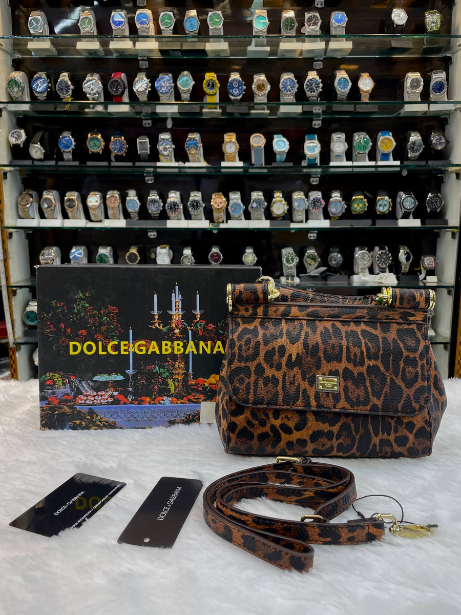 DOLCE & GABBANA MISS SICILY BAG IN LEOPARD 🐆 PRINT LEATHER