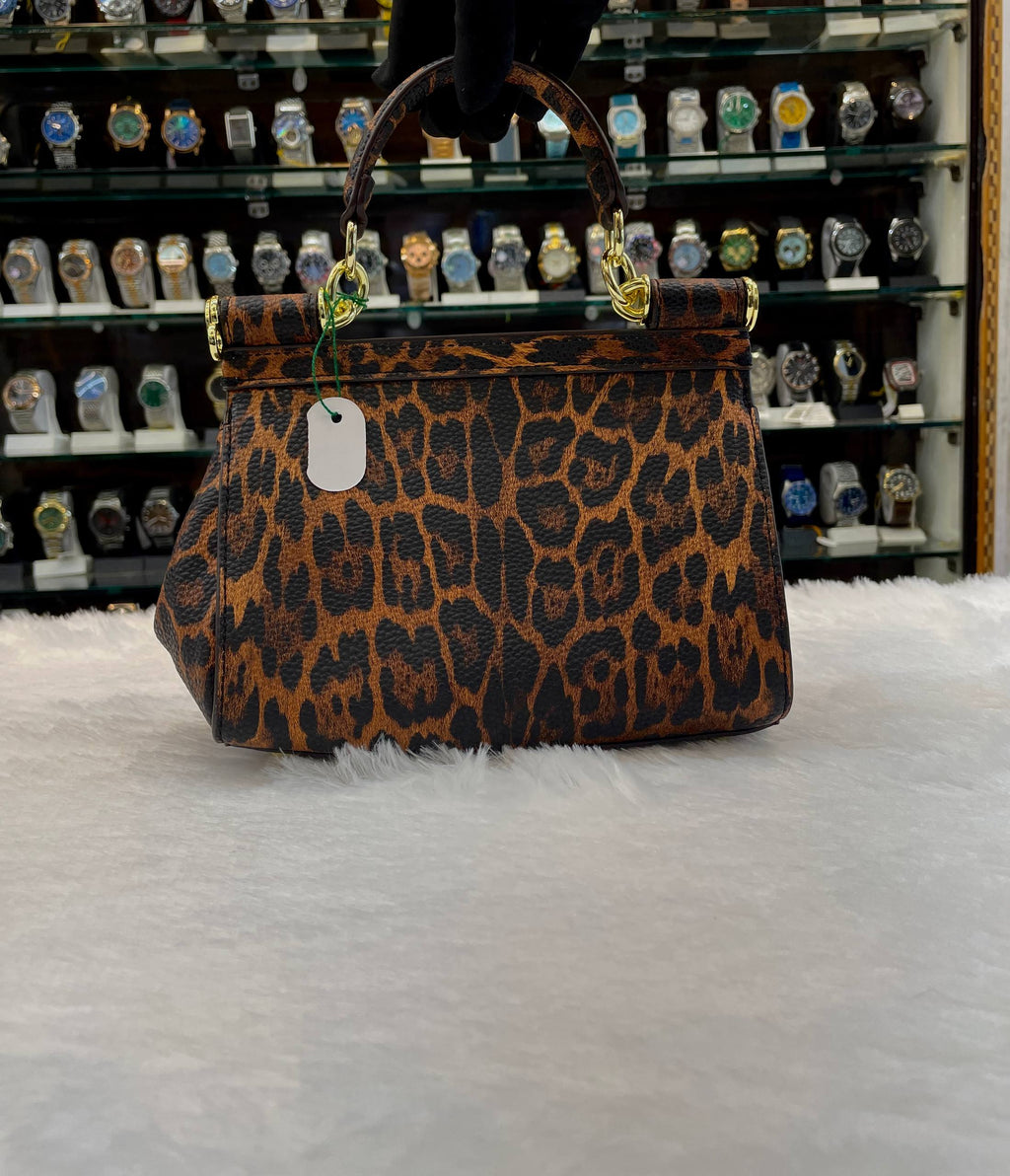 DOLCE & GABBANA MISS SICILY BAG IN LEOPARD 🐆 PRINT LEATHER