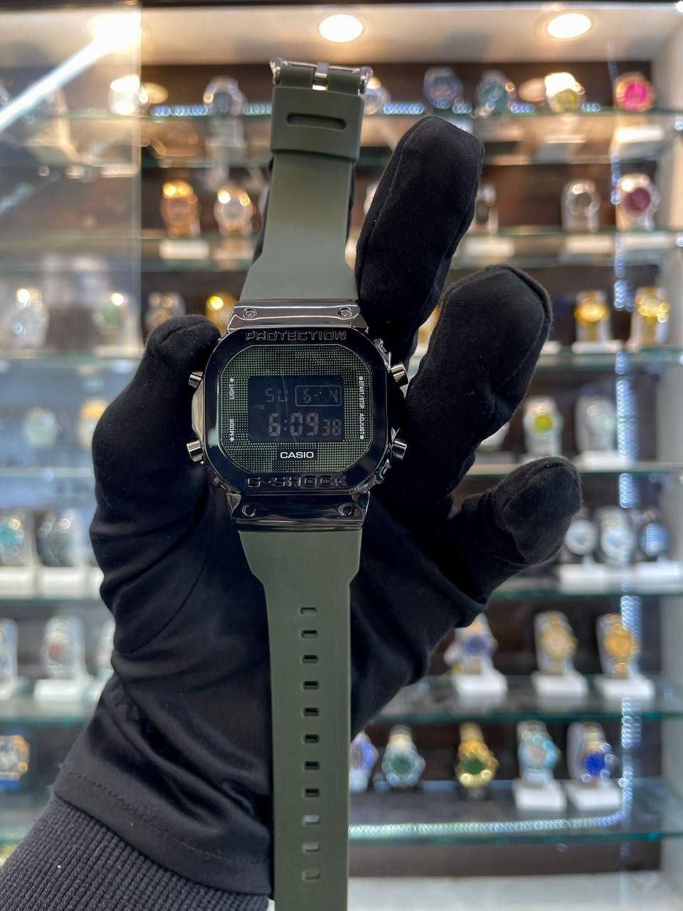 GShock Casio Tough Solar  Screen Camo Green Body