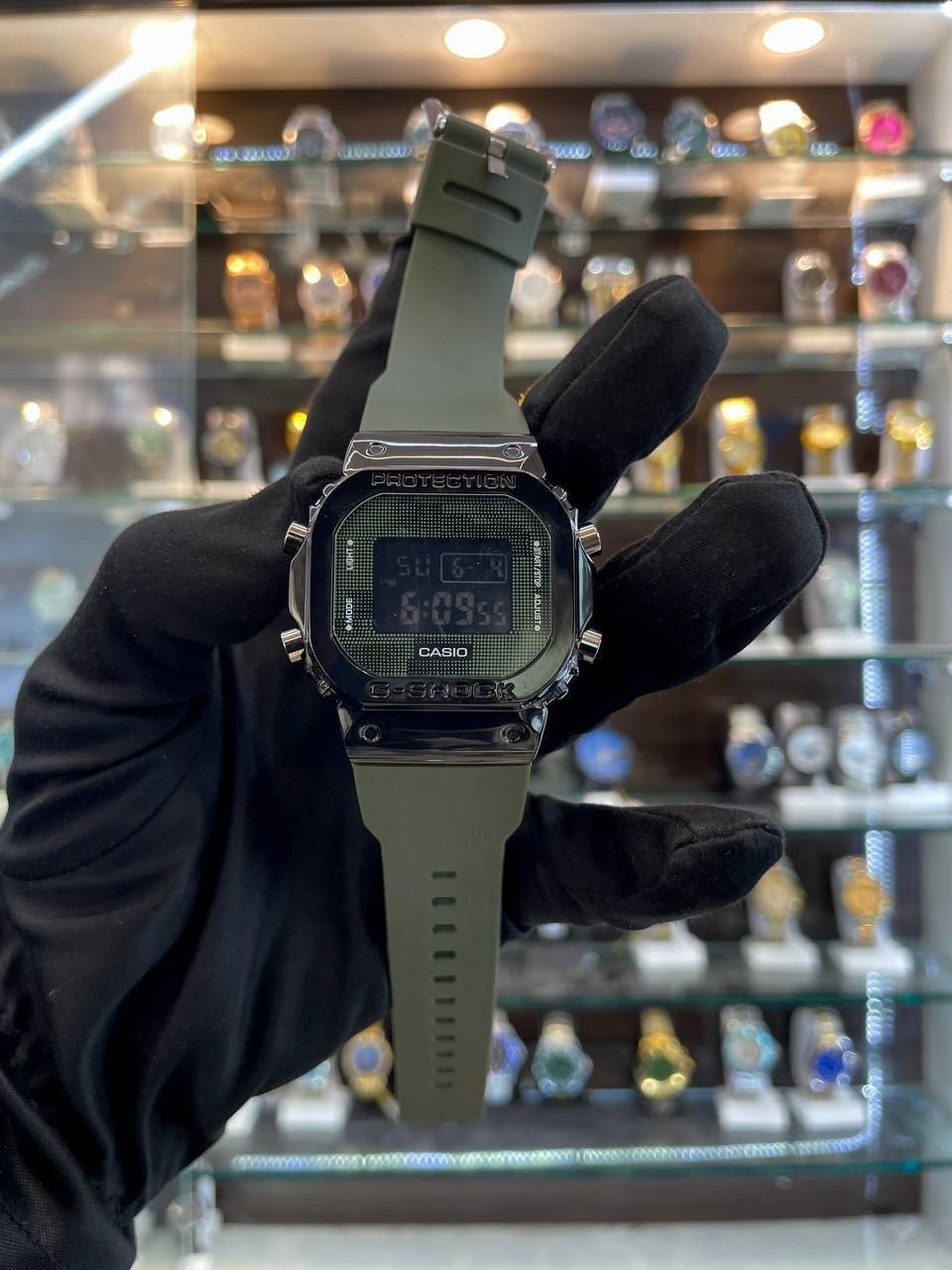 GShock Casio Tough Solar  Screen Camo Green Body