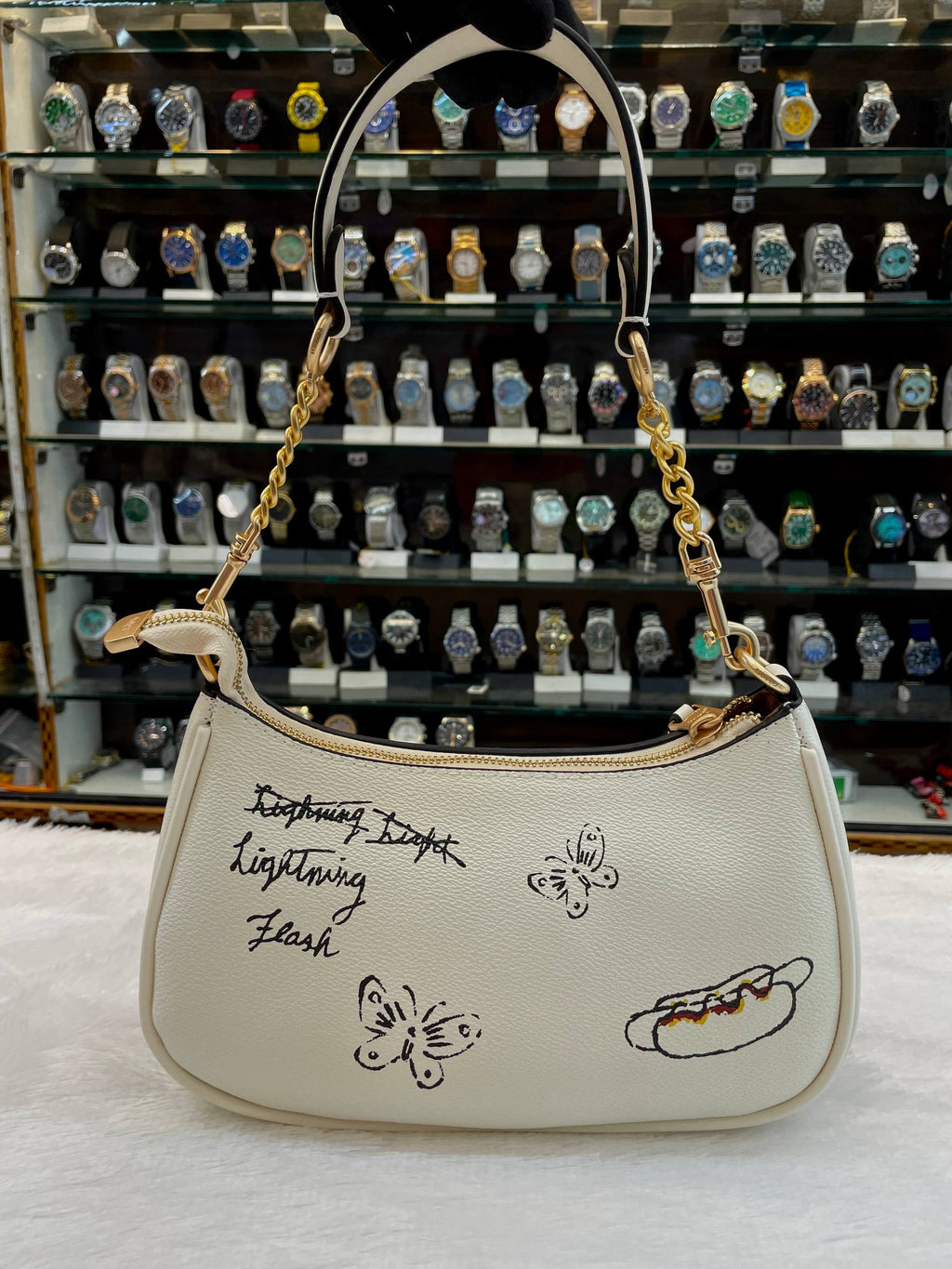 COACH TERI SHOULDER BAG WITH SKETCH PRINT 🐾 IN MASTER PIECE
