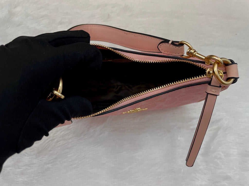 COACH TERI MINI CROSSBODY BAG IN SIGNATURE CANVAS FOR GIRLS 🤩 PINK