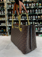 MICHAEL KORS MK TEAGAN SMALL SLING BAG 😁 FOR GIRLS BROWN