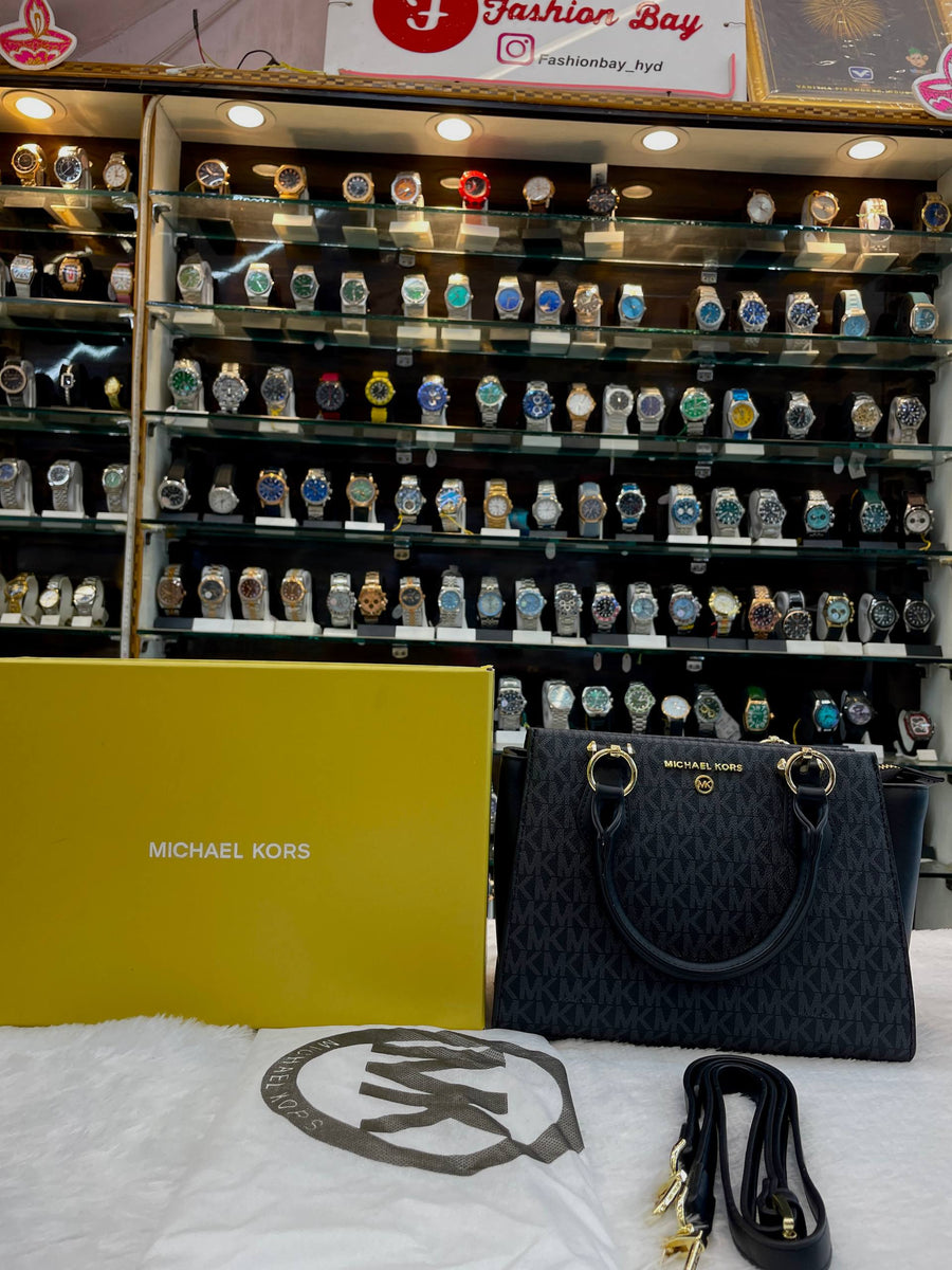 MICHAEL KORS MARILYN SATCHEL BAG FOR GIRLS 🤩 BLACK