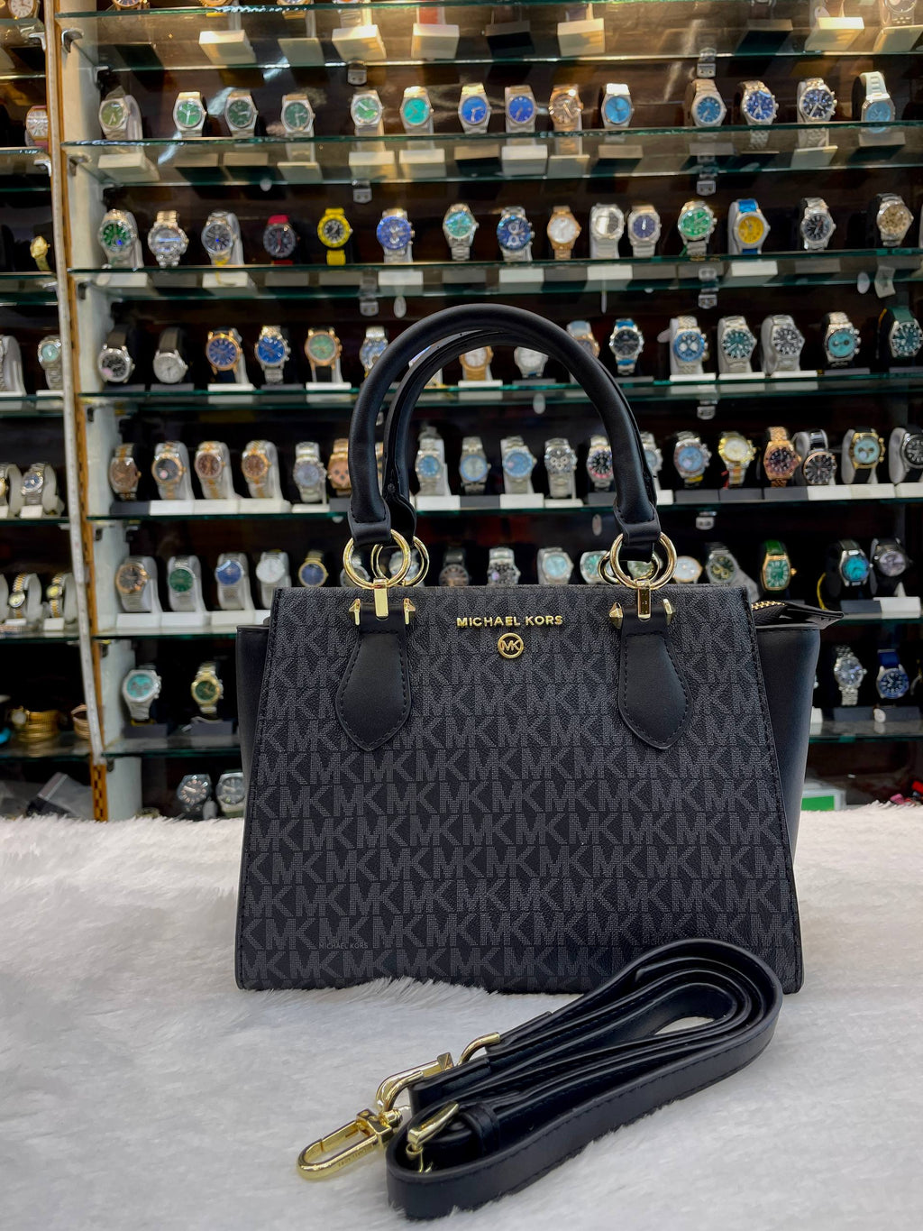 MICHAEL KORS MARILYN SATCHEL BAG FOR GIRLS 🤩 BLACK