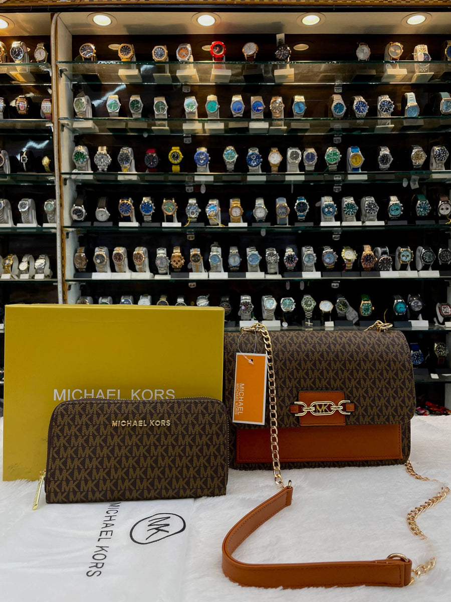 MICHAEL KORS (MK) HEATHER SLING BAG 2PCS SET