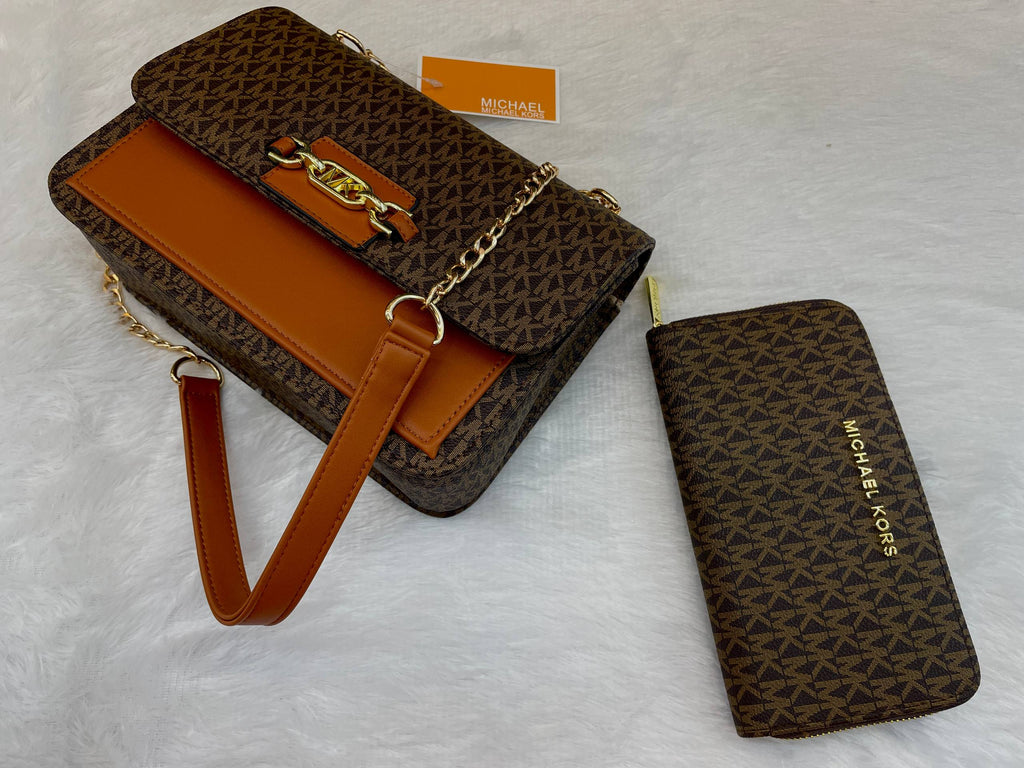 MICHAEL KORS (MK) HEATHER SLING BAG 2PCS SET