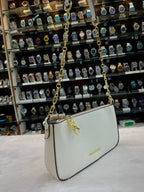 MICHAEL KORS EMPIRE MEDIUM CHAIN-LINK POCHETTE PREMIUM SLING BAG