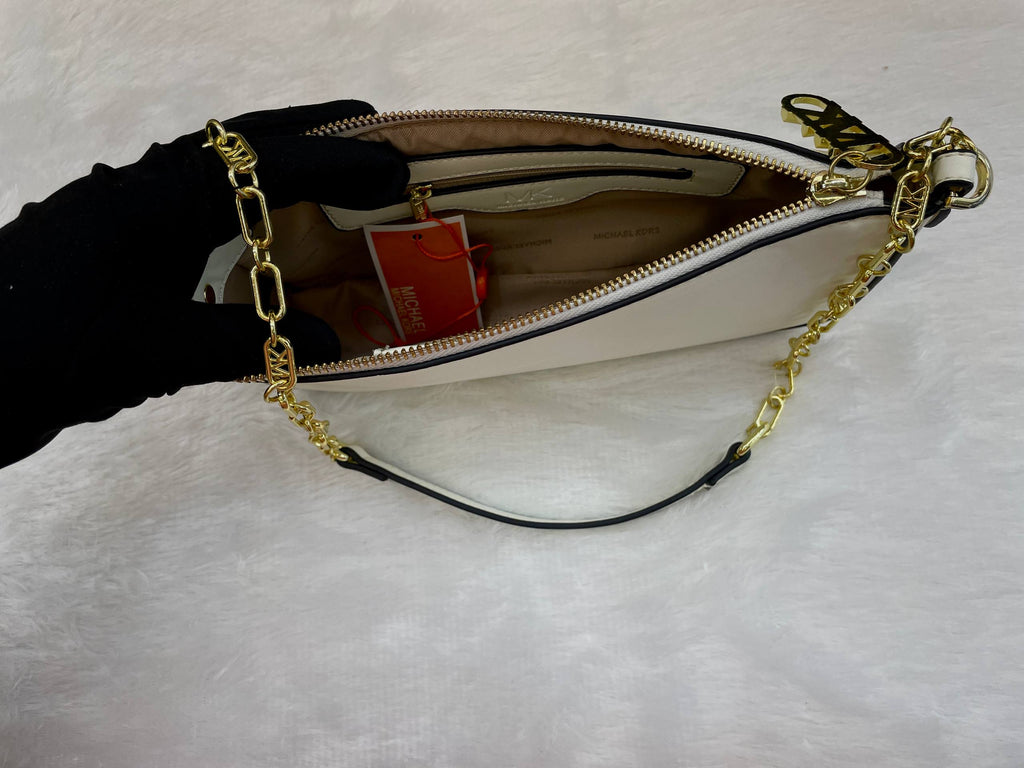 MICHAEL KORS EMPIRE MEDIUM CHAIN-LINK POCHETTE PREMIUM SLING BAG