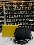 MICHAEL KORS MK JET SET CHARM DOME CROSSBODY BAG FOR GIRLS 🤩 BLACK