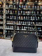 MICHAEL KORS MK JET SET CHARM DOME CROSSBODY BAG FOR GIRLS 🤩 BLACK